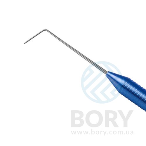 Зонд терапевтичний кутовий великий Explorer Verdent 01-02 з титановою ручкою