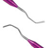 Гладилка краплеподібна двоколінна велика 2,8/2,8 Double ended composite instrument Verdent 03-08 з титановою ручкою 8675