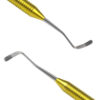 Гладилка вигнута міні 2,2/2,2 Double ended composite instrument Verdent 03-15 з титановою ручкою 8687