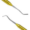 Штопфер шарообразный изогнутый – гладилка малая 1,5/1,5 Double ended plugger – composite instrument Verdent 04-10 с титановой ручкой 8715