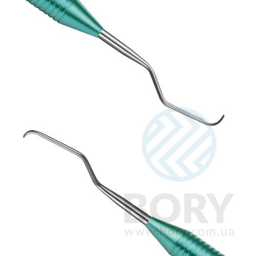 Кюрета №3/4 Double ended curette Verdent 10-12 з титановою ручкою