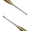 Кюретажна ложка пряма мала 2,2/2,8 Curettage spoon Verdent 11-01 з титановою ручкою 8827