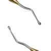 Ложка кюретажная изогнутая длинная большая 3,3 Curettage spoon Verdent 11-06 с титановой ручкой 8835