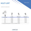 Прямой Мультиюнит абатмент Straight Multi-Unit Abutment Cortex Dental соединение с имплантатом внутренний шестигранник Internal HEX Platform 10466