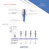 Титанова основа Ti-Base платформа з замком Titanium Base lock Cortex Dental з’єднання з імплантом внутрішній шестигранник Internal HEX Platform 10539