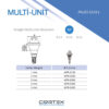 Прямий Мультиюніт абатмент Straight Multi-Unit Abutment Cortex Dental конічне з’єднання з імплантом стандартна платформа Conical Regular Platform (RP) 10421