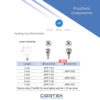 Формувач ясен, абатмент із загоюваним ковпачком Healing Cap Cortex Dental конічне з’єднання з імплантом стандартна платформа Conical Regular Platform (RP) 10359