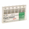 Паперові штифти марковані sterile Absorbent Paper Points depth marking VDW, 200шт