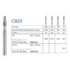 Бор твердосплавний CB23 (168) конус з плоским кінцем Verdent, шт 7958