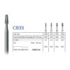 Бор твердосплавный CB33 (168) конус с плоским концом Verdent, шт 7986