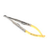 Голкотримач Castroviejo Needle Holder curved вигнутий 150мм UNICORN Medical Instruments № 1924/TC 150mm Gold (Tungsten Carbide Inserts) 10035