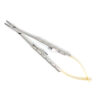 Иглодержатель Castroviejo Needle Holder straight прямой 150мм UNICORN Medical Instruments № 1923/TC 150mm Gold (Tungsten Carbide Inserts)