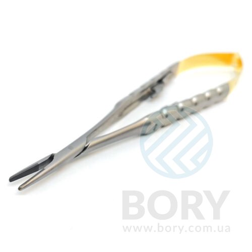 Голкотримач Castroviejo Needle Holder straight прямий 150мм UNICORN Medical Instruments № 1923/TC 150mm Gold (Tungsten Carbide Inserts)