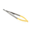 Иглодержатель Castroviejo Needle Holder straight прямой 160мм UNICORN Medical Instruments № 1922A/TC 160mm Gold (Tungsten Carbide Inserts) 9337