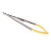 Голкотримач Castroviejo Needle Holder straight прямий 180мм UNICORN Medical Instruments № 1923A/TC 180mm Gold (Tungsten Carbide Inserts) 9340