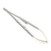 Иглодержатель Castroviejo Needle Holder straight прямой 180мм UNICORN Medical Instruments № 1923A/TC 180mm Gold (Tungsten Carbide Inserts)
