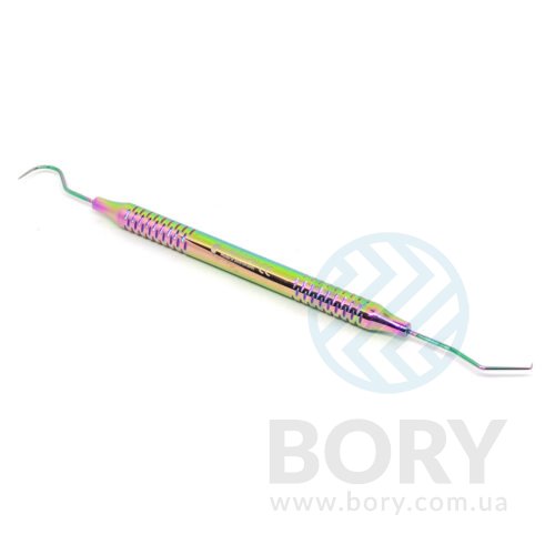 Зонд двосторонній Explorer Double Ended Probe Multi Color Rainbow UNICORN Medical Instruments № 23/17A color