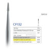 Бор твердосплавний фінір CF132 (699) конус з безпечним кінчиком Safe End Verdent турбінний, шт 8079