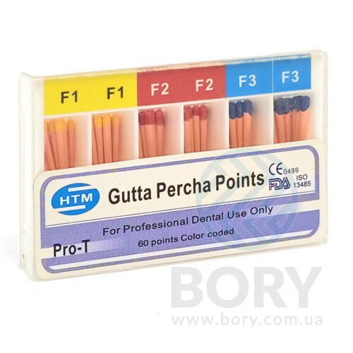 Гутаперчеві штифти Pro-T Gutta Percha Points HTM, 60шт