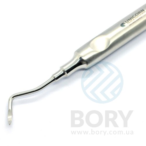 Елеватор Heidbrink elevator 2.5мм right для видалення фрагментів коренів правий UNICORN Medical Instruments № 0111