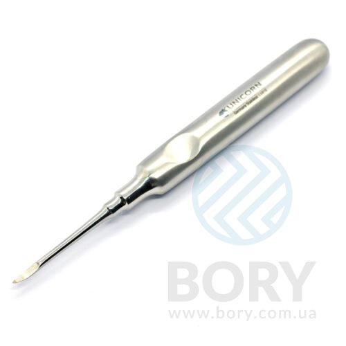 Елеватор Heidbrink elevator 2.5мм straight для видалення фрагментів коренів прямий UNICORN Medical Instruments № 0112
