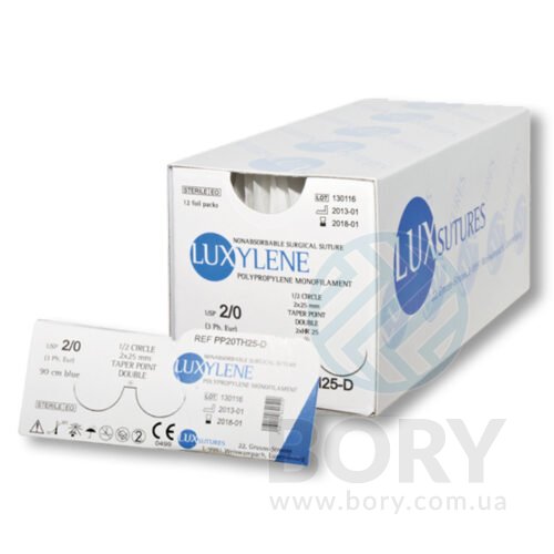 Шовний матеріал Luxylene Luxsutures Люксилен поліпропілен монофіламент