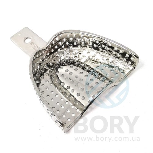 Відбиткова металева ложка M верх UNICORN Medical Instruments Metal Impression Tray perforated, size M Upper