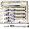 Набор остеотом 10шт с боксом Osteotome Set of 10 Instruments with Box UNICORN Medical Instruments