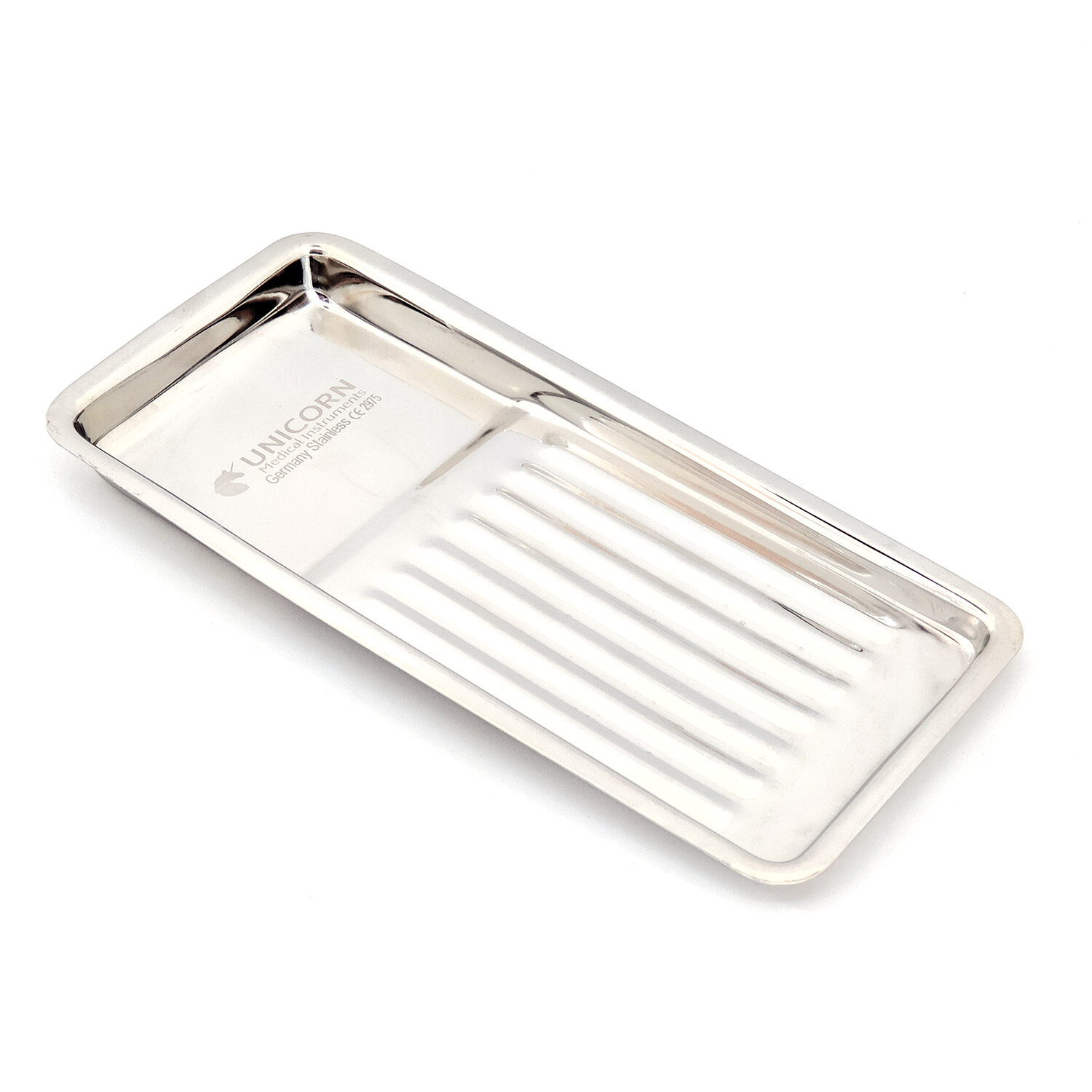 Лоток металевий для 8 інструментів Scaler Tray 100 x 200mm UNICORN Medical Instruments № 2975