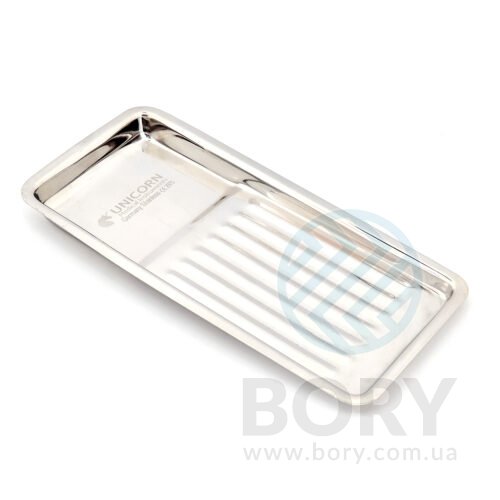 Лоток металевий для 8 інструментів Scaler Tray 100 x 200mm UNICORN Medical Instruments № 2975