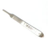 Ручка для скальпеля №3 плоская с линейкой Scalpel Handle No.3 Bard Parker Gauge UNICORN Medical Instruments № 3629