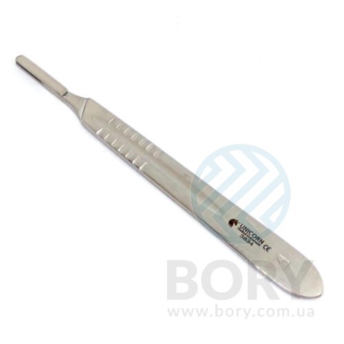Ручка для скальпеля №4 плоска Scalpel Handle No.4 UNICORN Medical Instruments № 3634