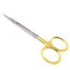 Ножницы хирургические прямые Kelly Surgical Scissors Straight 160мм UNICORN Medical Instruments № 3509/TC Gold (Tungsten Carbide Inserts)