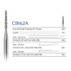 Бор твердосплавний хірургічний CB162A (408) фреза Ліндемана Verdent, шт 7671