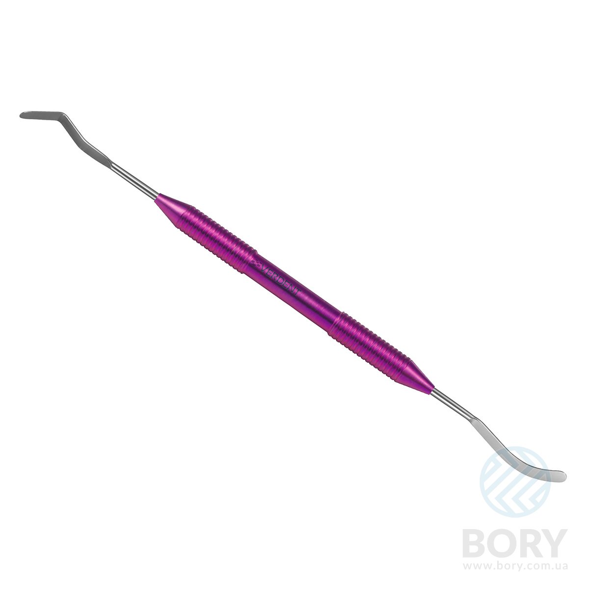 Гладилка серпоподібна велика 2,7/2,7 Double ended composite instrument Verdent 03-02 з титановою ручкою