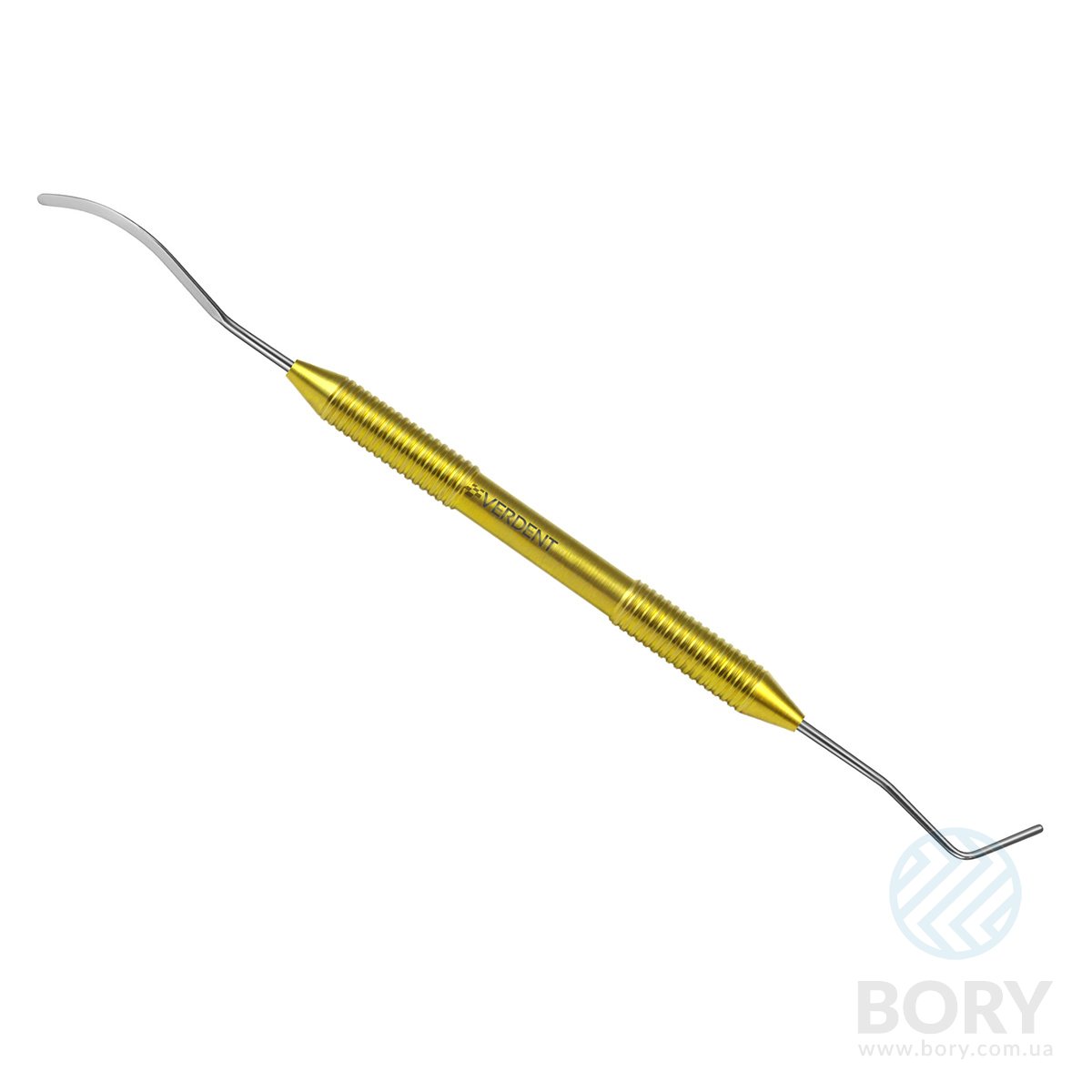 Штопфер обратноконусный – гладилка серповидная малая 1,0/1,5 Double ended plugger – composite instrument Verdent 04-05 с титановой ручкой