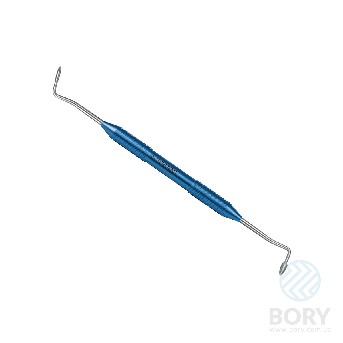 Гладилка фиссурная зерновидная 1,6/2,5 Double ended composite instrument for fissure Verdent 07-18 с титановой ручкой