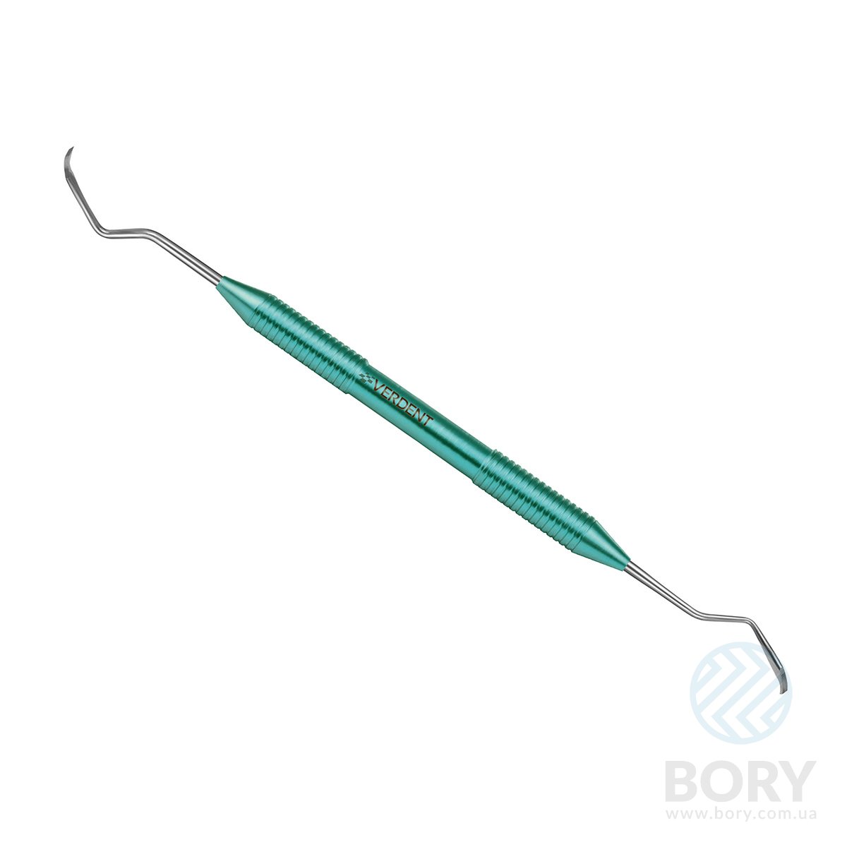 Долото изогнутое дистальное Double ended distal chisel №1 Verdent 09-02 с титановой ручкой