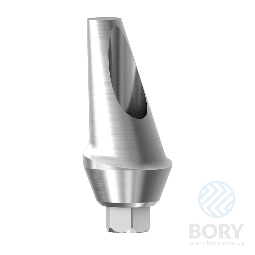 Угловой анатомический абатмент 15° Anatomic Angulated Titanium Abutment 15 Deg. Cortex Dental Implants соединение с имплантатом внутренний шестигранник Internal HEX Platform