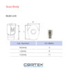 Скан абатмент для Мультиюнит абатмента Scan Body for Multi-Unit Abutment скан маркер CO-SBMU Cortex Dental Implants Мультиюнит Платформа Multi-Unit Platform 10560