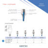 Титанова основа Ti-Base платформа з замком Titanium Base lock Cortex Dental конічне з’єднання з імплантом стандартна платформа Conical Regular Platform (RP) 10507