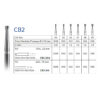 Бор твердосплавний CB2 (010) зворотній конус Verdent, шт 7910