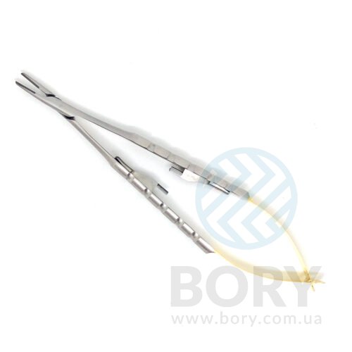 Голкотримач Castroviejo Needle Holder straight прямий 150мм UNICORN Medical Instruments № 1923/TC 150mm Gold (Tungsten Carbide Inserts)