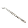 Пінцет хірургічний для шовного Surgical Corn Suture Tweezer Curved square tip UNICORN Medical Instruments № 0150