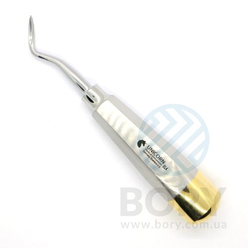 Елеватор Schmeckebier Root Elevator Left лівий 3мм UNICORN Medical Instruments № EL4 Gold