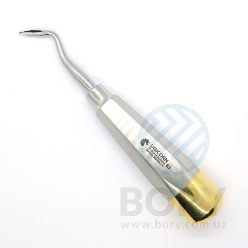 Елеватор Schmeckebier Root Elevator Right правий 3мм UNICORN Medical Instruments № EL5 Gold