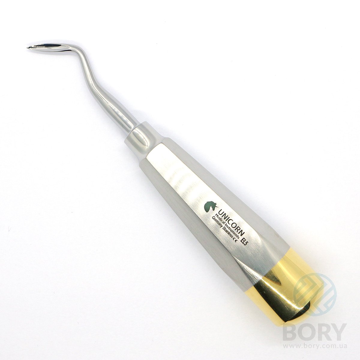 Элеватор Schmeckebier Root Elevator Right правый 3мм UNICORN Medical Instruments № EL5 Gold