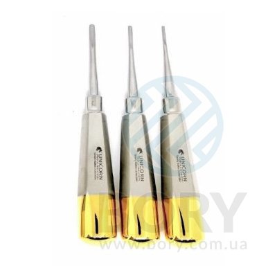 Елеватор Root Elevator 4мм UNICORN Medical Instruments № 680/4mm Gold