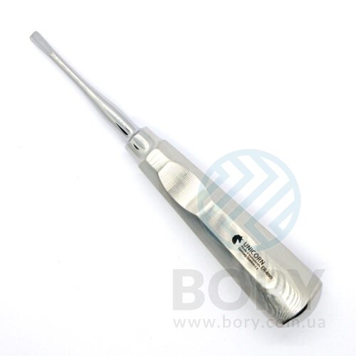 Элеватор Luxator Root Elevator 4мм изогнутый UNICORN Medical Instruments № ER-4mm