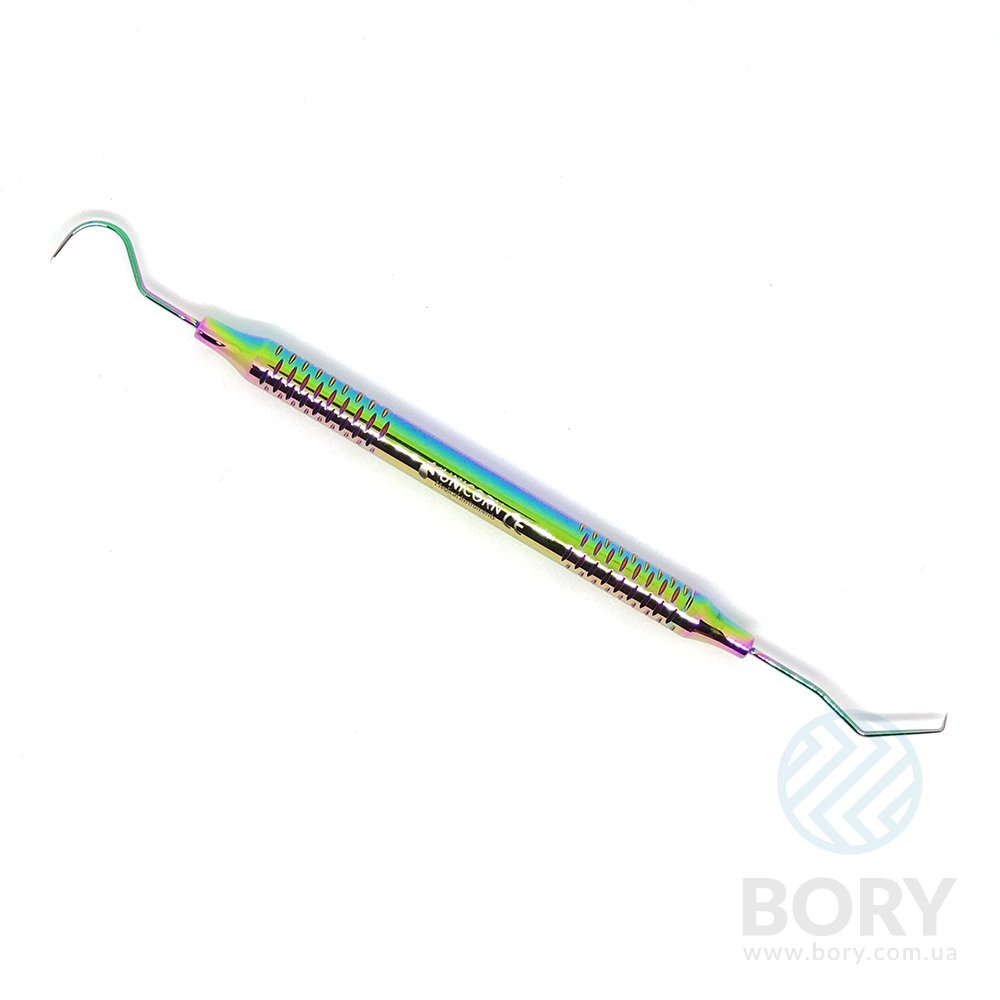 Зонд двосторонній Explorer Double Ended Probe Multi Color Rainbow UNICORN Medical Instruments № 23/17A color